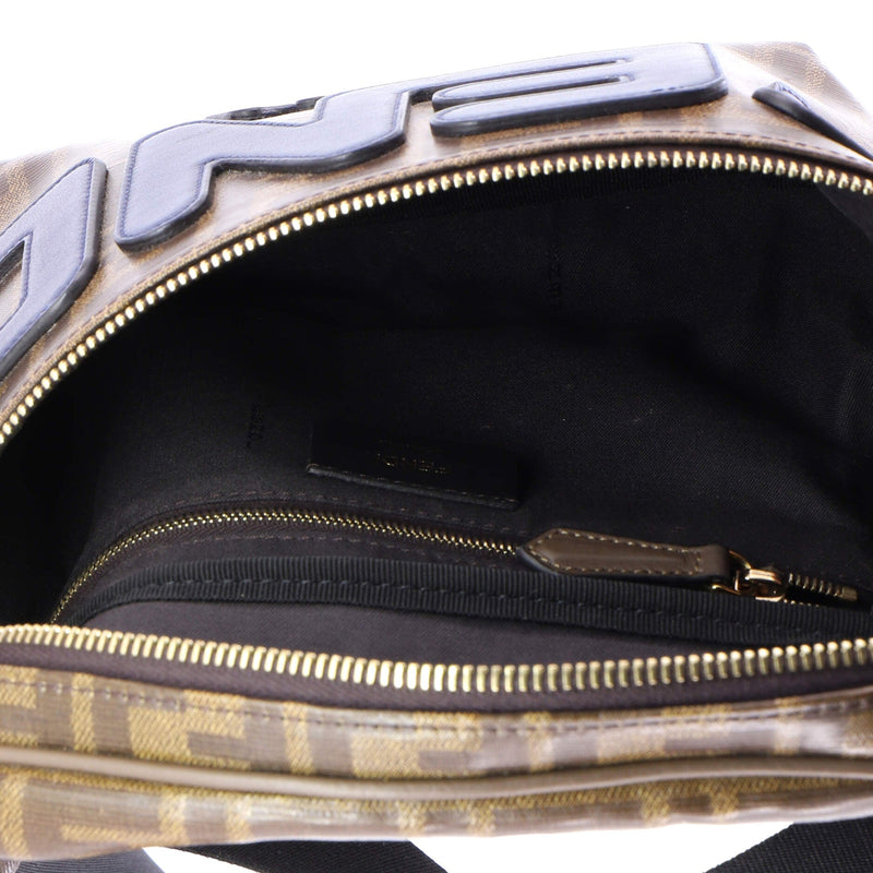 Mania Logo Waist Bag Zucca Coated Canvas