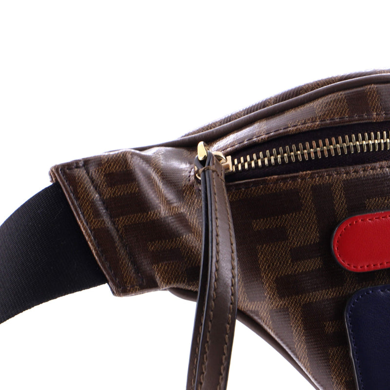 Mania Logo Waist Bag Zucca Coated Canvas