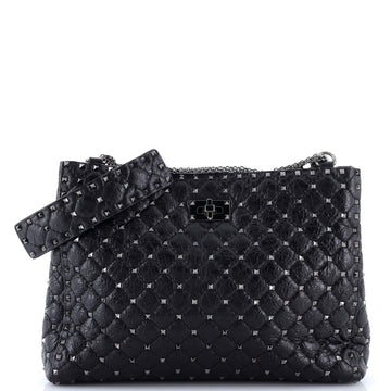 Rockstud Spike Chain Tote Quilted