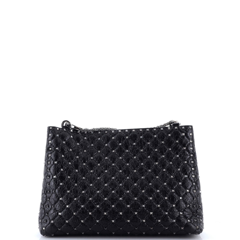 Rockstud Spike Chain Tote Quilted