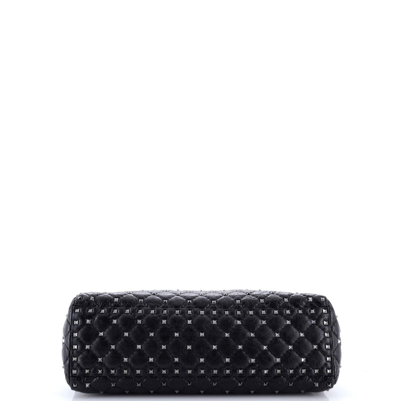 Rockstud Spike Chain Tote Quilted
