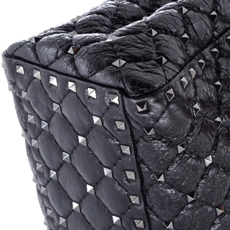 Rockstud Spike Chain Tote Quilted