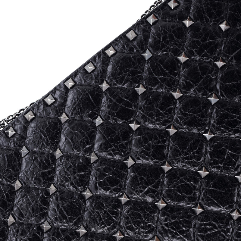 Rockstud Spike Chain Tote Quilted