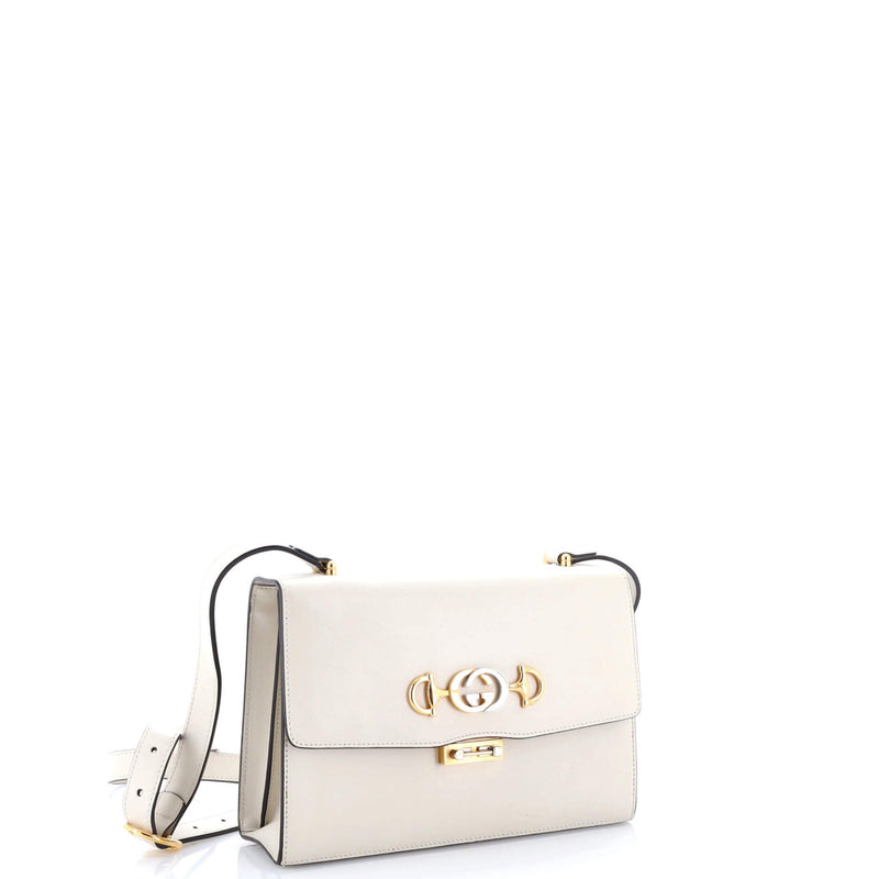 Zumi Flap Shoulder Bag Leather Small