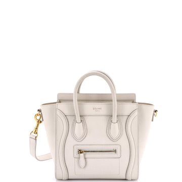 Luggage Bag Grainy Leather Nano