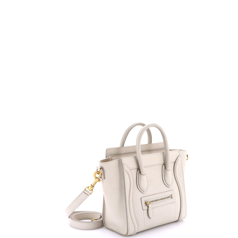 Luggage Bag Grainy Leather Nano