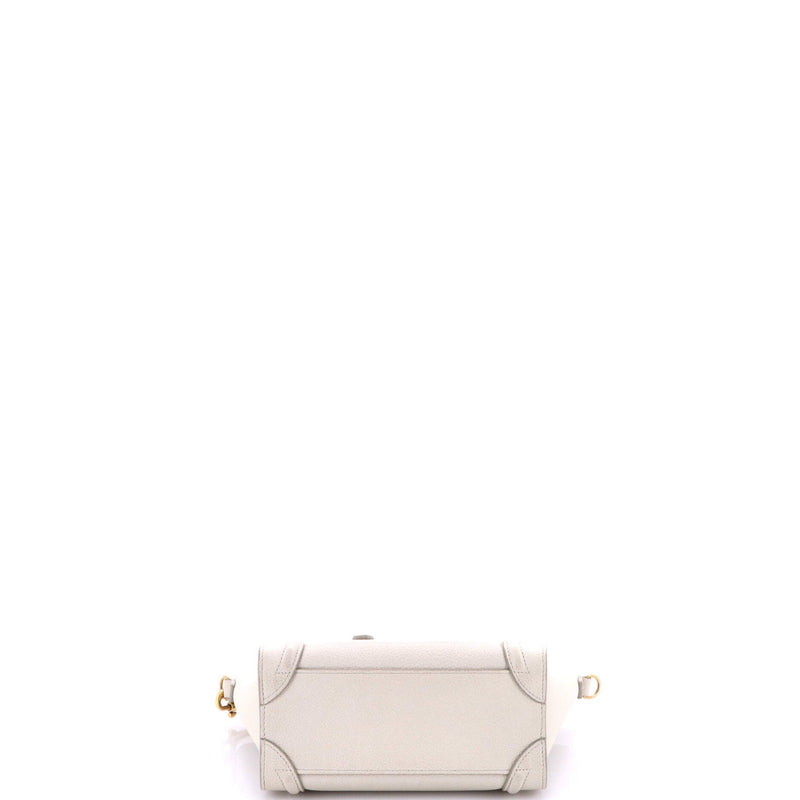 Luggage Bag Grainy Leather Nano