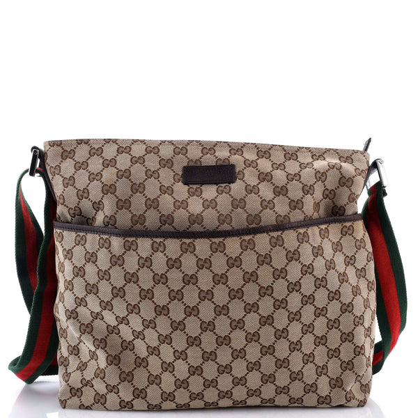 Front Pocket Web Messenger Gg Canvas