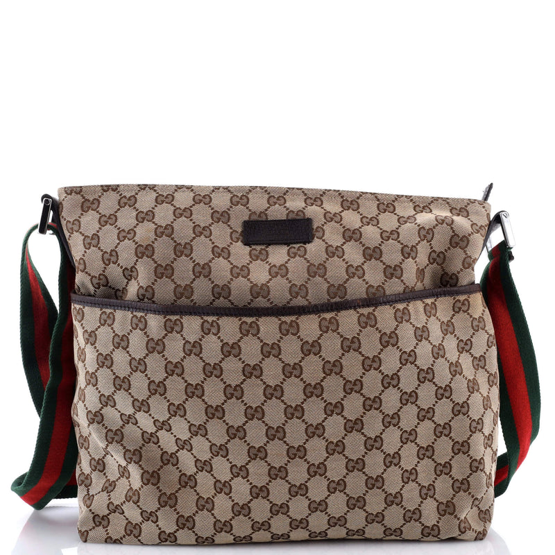 Front Pocket Web Messenger Gg Canvas