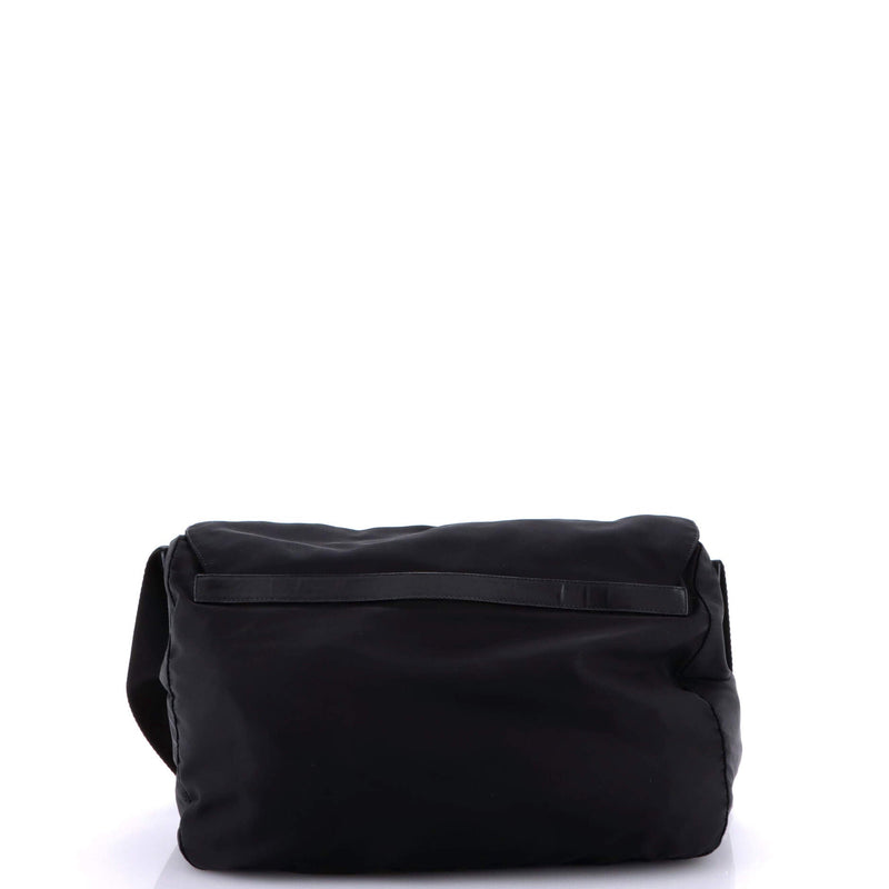Zip Buckle Messenger Bag Tessuto Medium