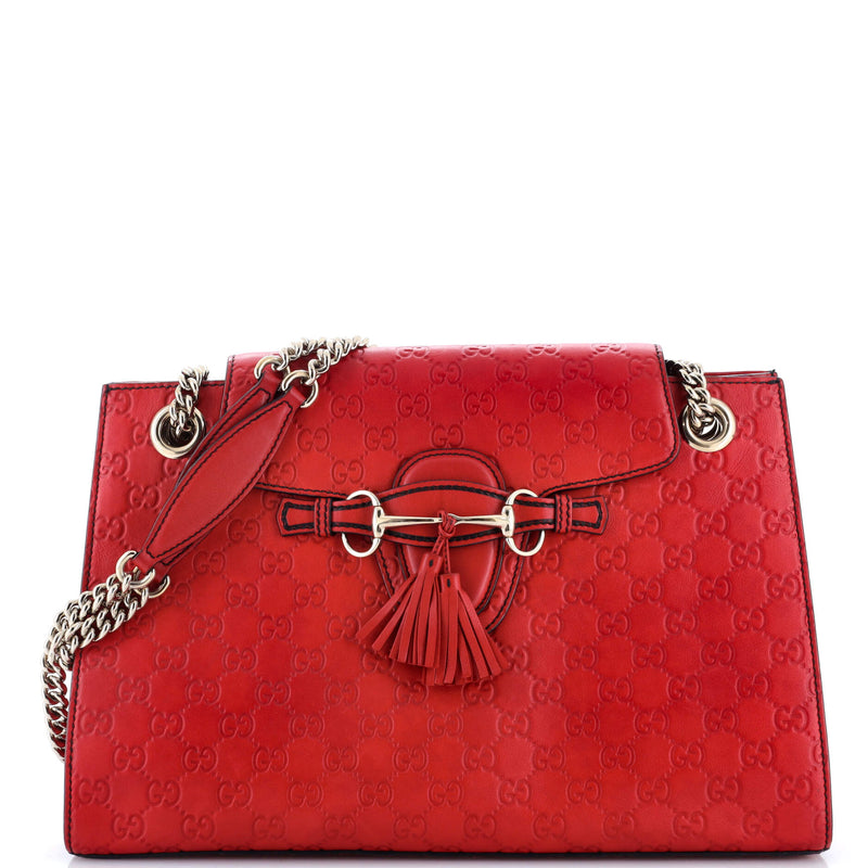 Emily Chain Flap Shoulder Bag Guccissima