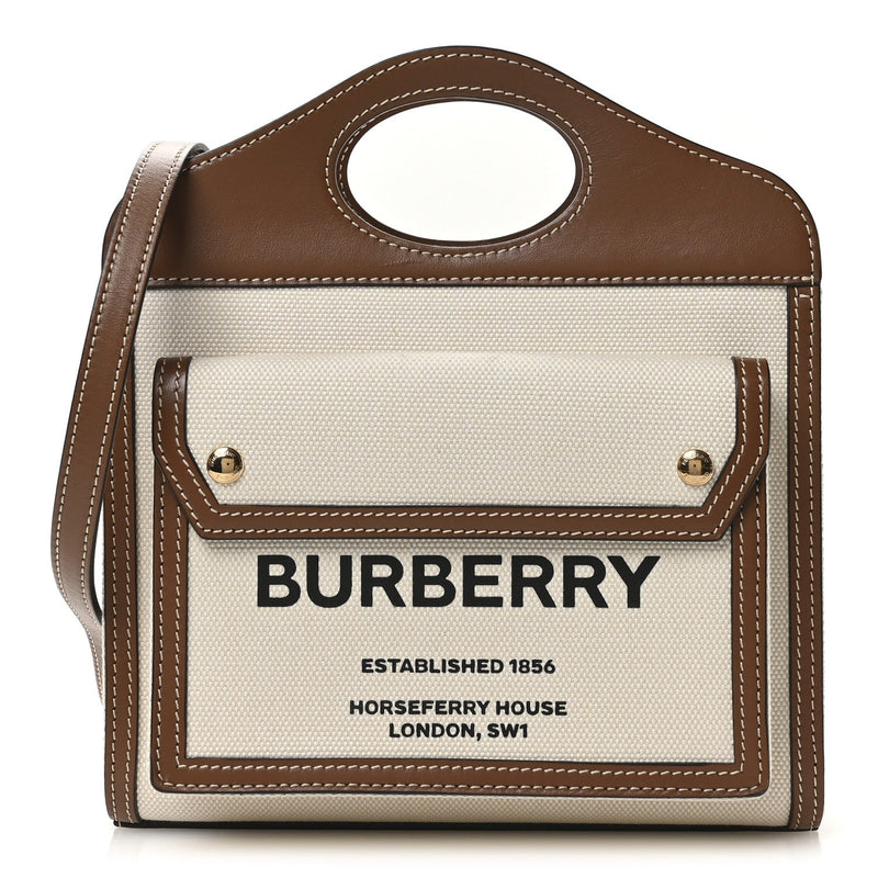 Canvas Smooth Calfskin Two Tone Mini