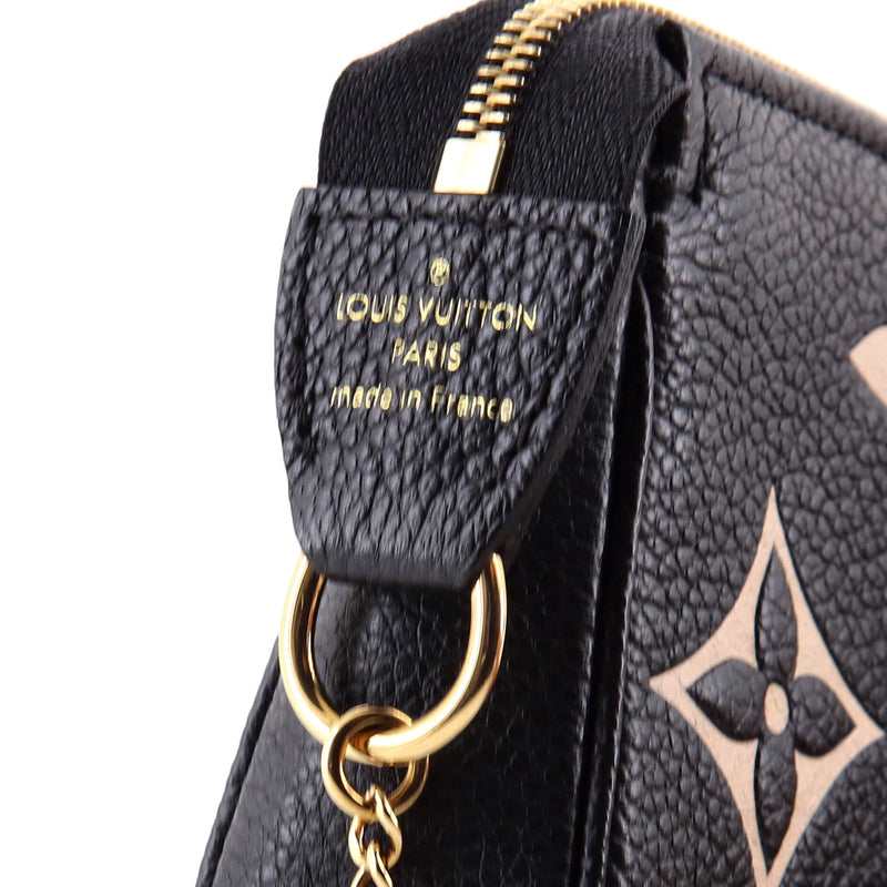 Pochette Accessoires Bicolor Empreinte