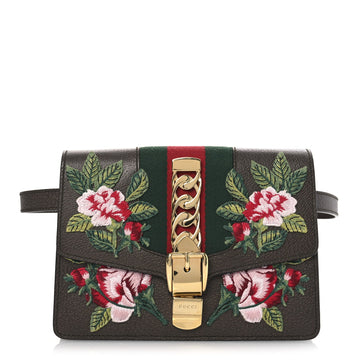 Calfskin Embroidered Sylvie Belt Bag 75
