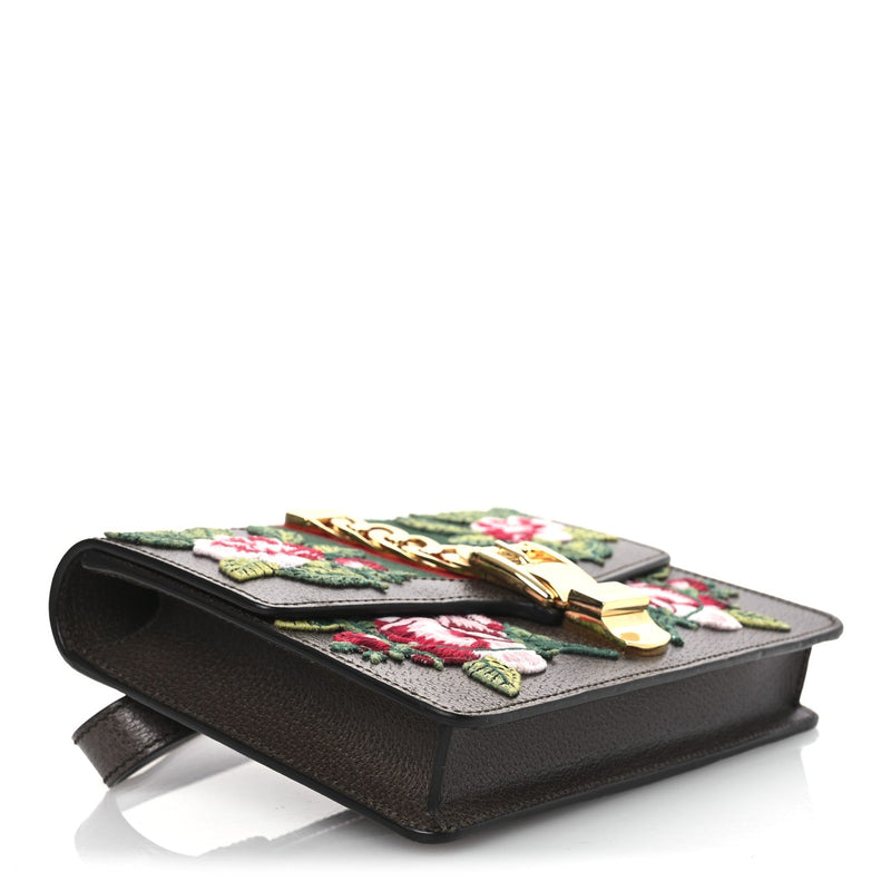 Calfskin Embroidered Sylvie Belt Bag 75