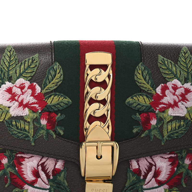 Calfskin Embroidered Sylvie Belt Bag 75