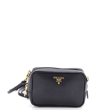 Zip Crossbody Bag Saffiano Leather Mini