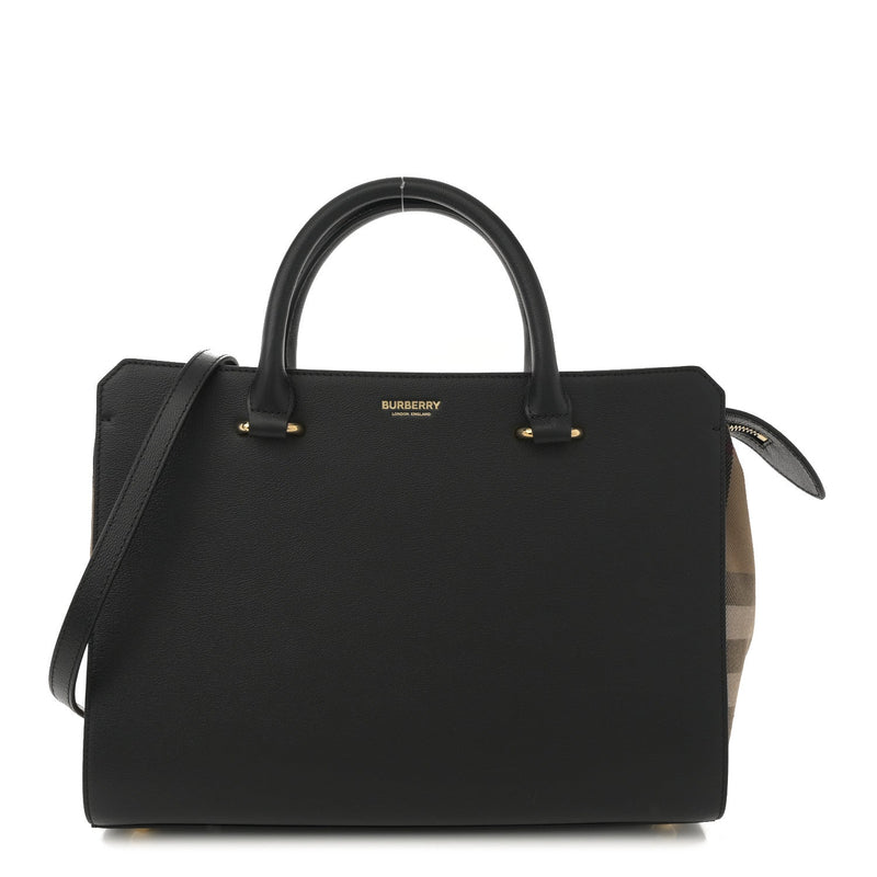 Calfskin Mega Check Small Banwell Tote