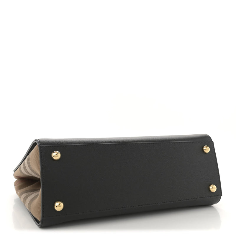 Calfskin Mega Check Small Banwell Tote