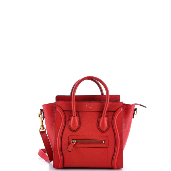 Luggage Bag Grainy Leather Nano