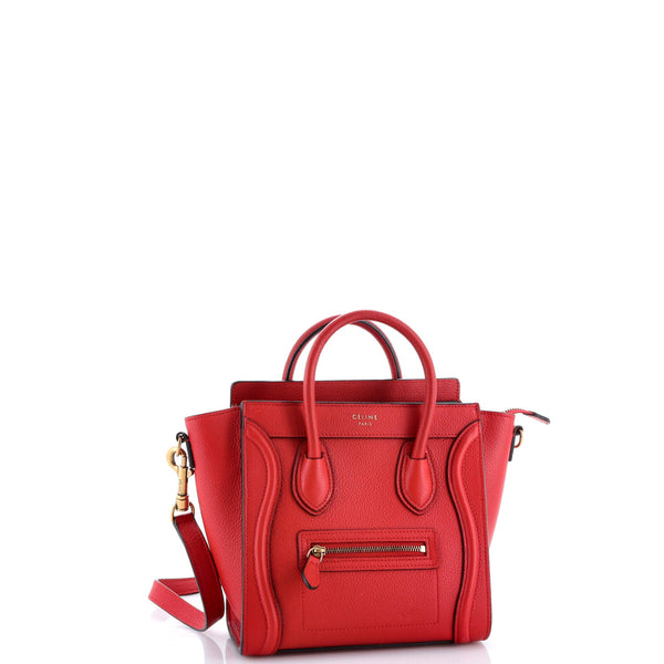 Luggage Bag Grainy Leather Nano