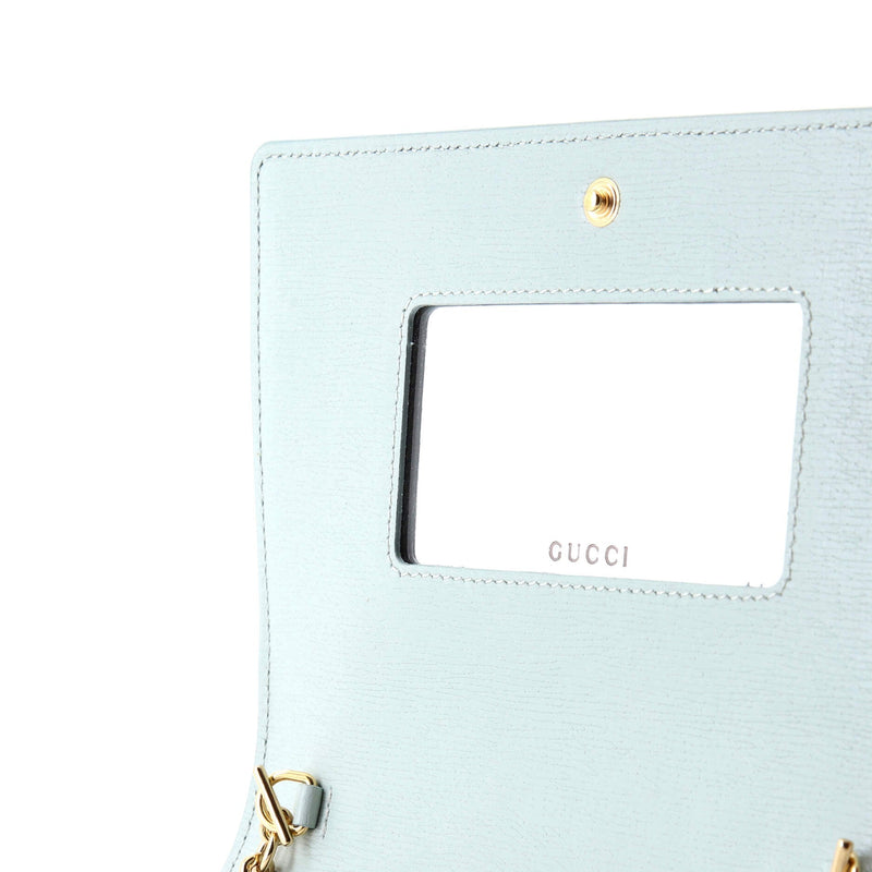 Script Logo Chain Wallet Leather Small