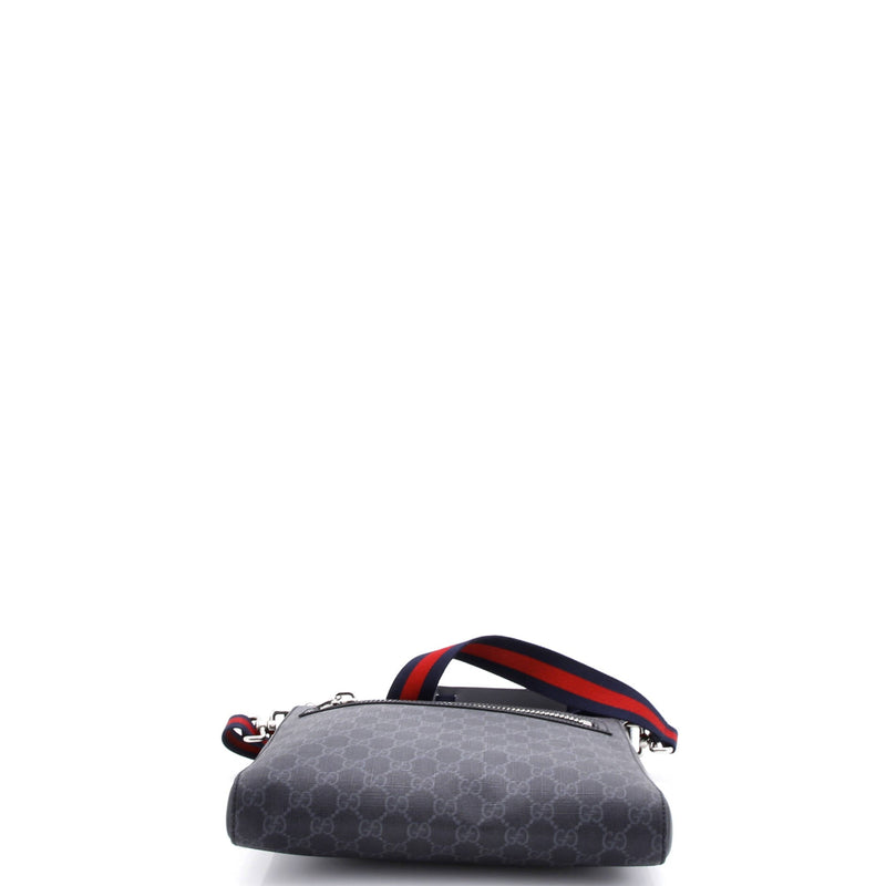 Web Strap Front Zip Messenger Bag Gg