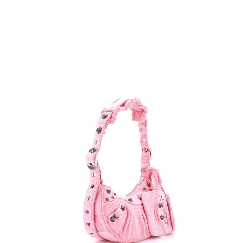 Le Cagole Giant Studs Shoulder Bag Terry