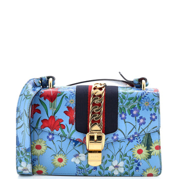 Sylvie Shoulder Bag Flora Leather Small