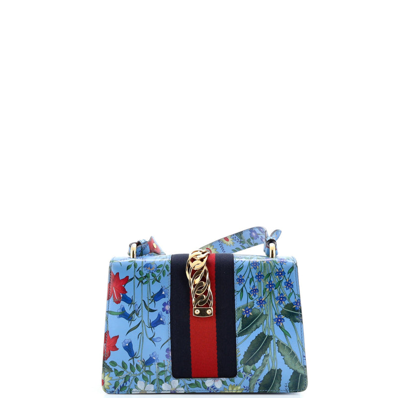 Sylvie Shoulder Bag Flora Leather Small