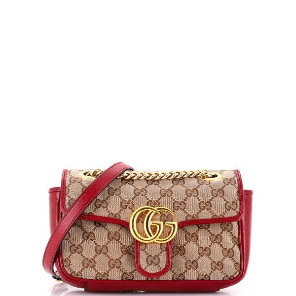 Gg Marmont Flap Bag Diagonal Quilted