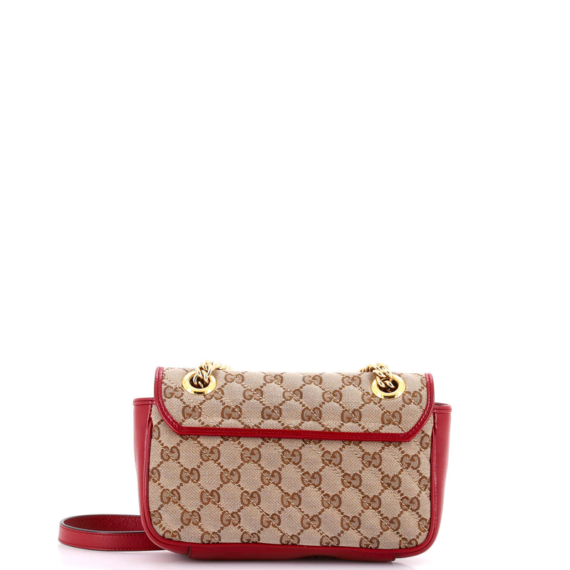 Gg Marmont Flap Bag Diagonal Quilted