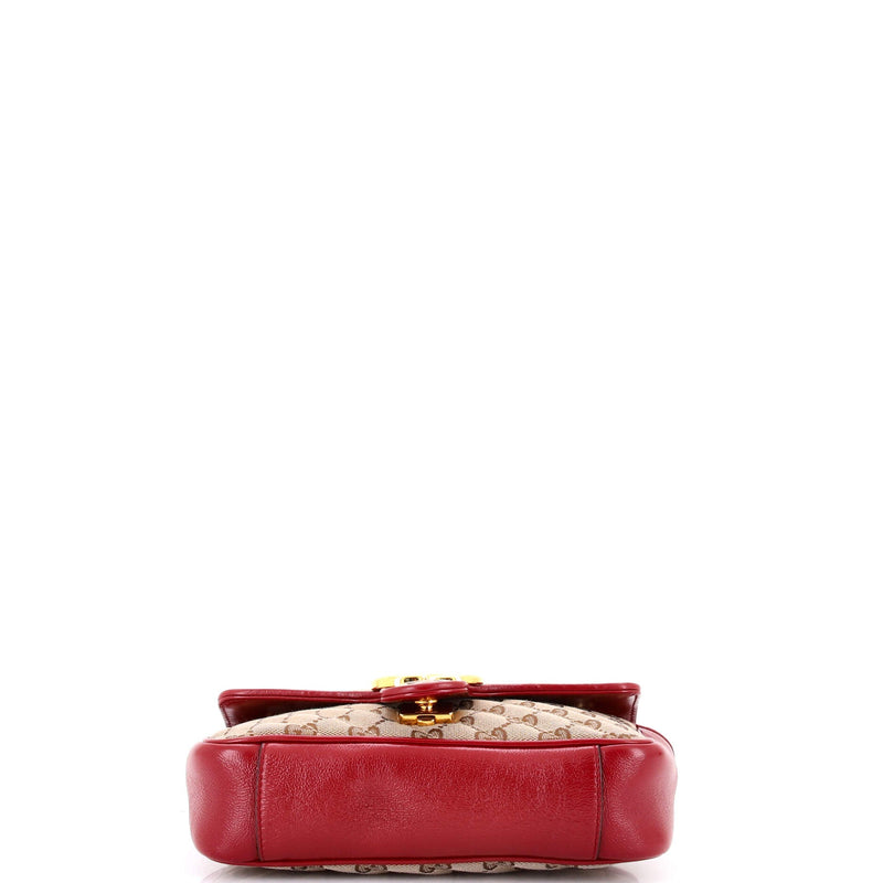 Gg Marmont Flap Bag Diagonal Quilted