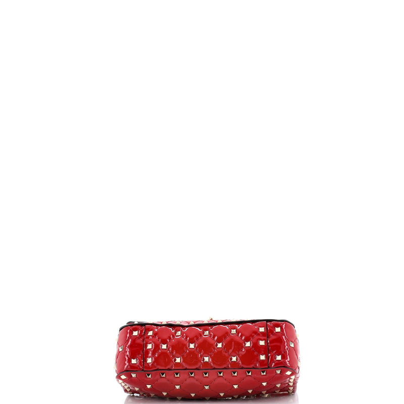 Rockstud Spike Flap Bag Quilted Patent