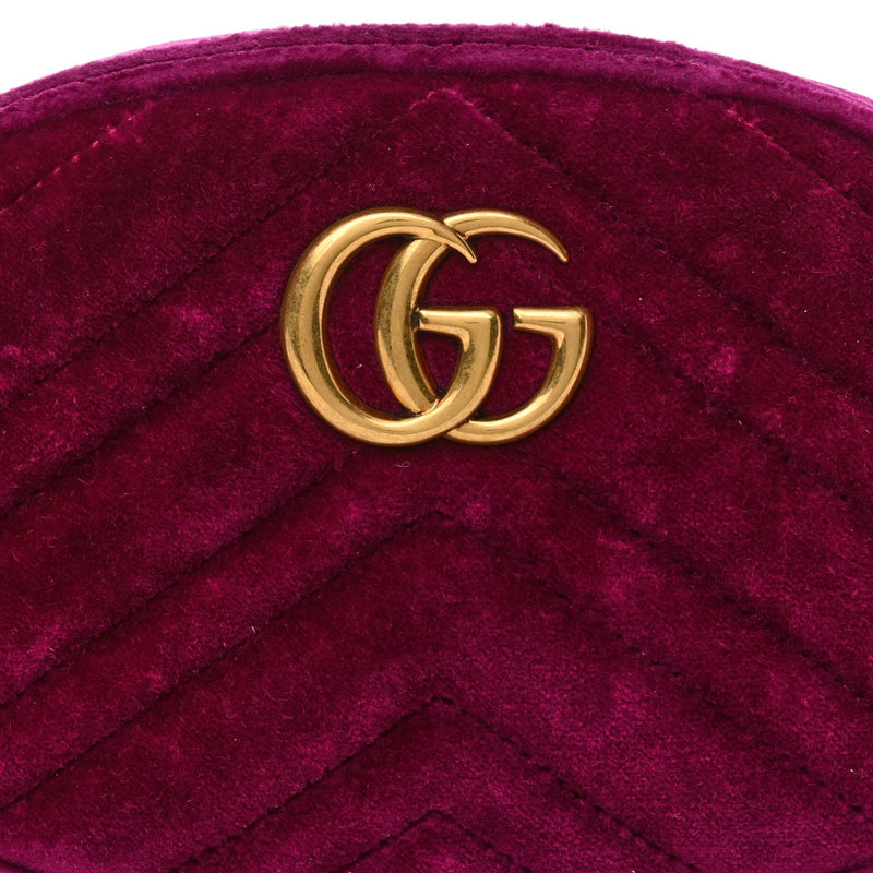 Velvet Matelasse Gg Marmont Belt Bag 85