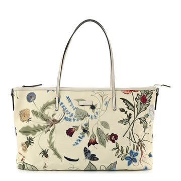 Canvas Flora Knight Medium Zippered Tote