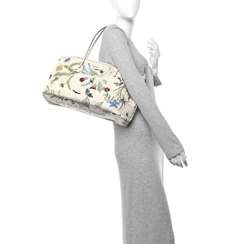 Canvas Flora Knight Medium Zippered Tote