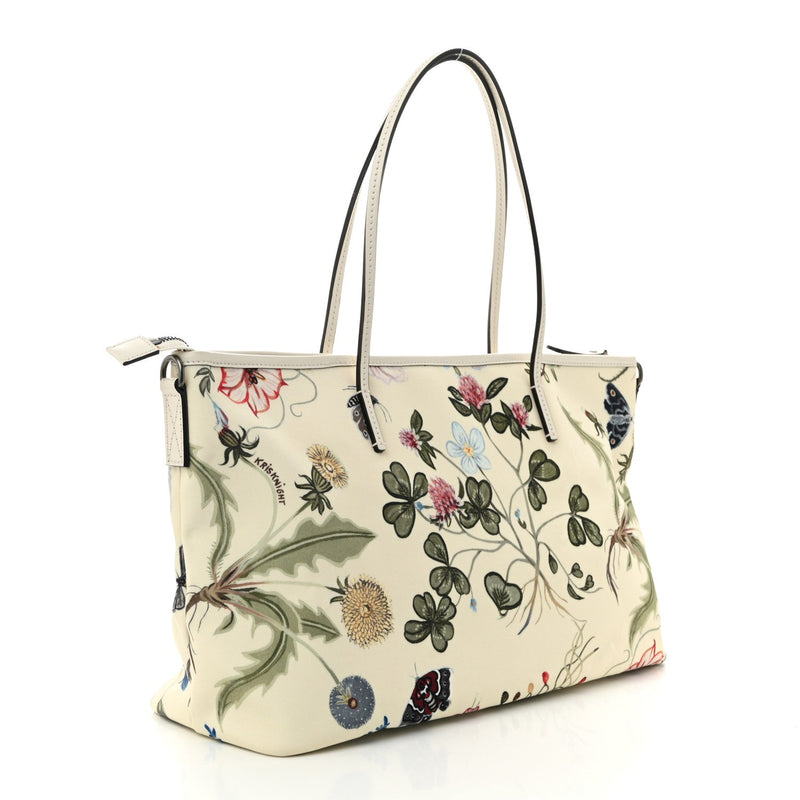 Canvas Flora Knight Medium Zippered Tote
