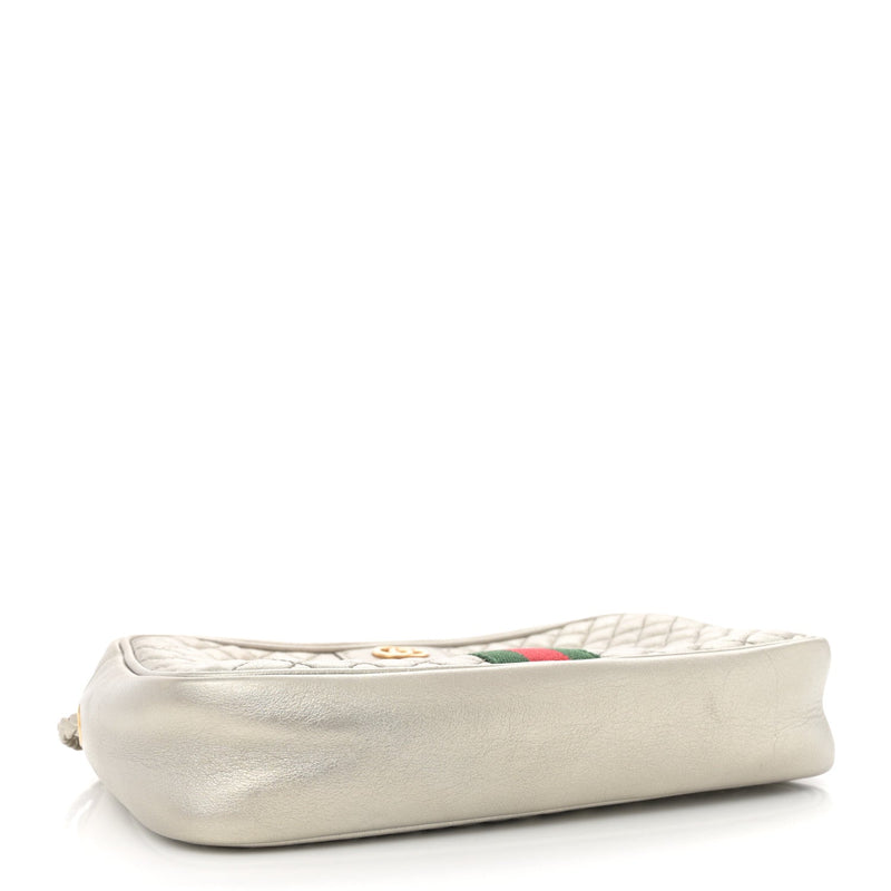 Laminated Nappa Web Trapuntata Small Gg