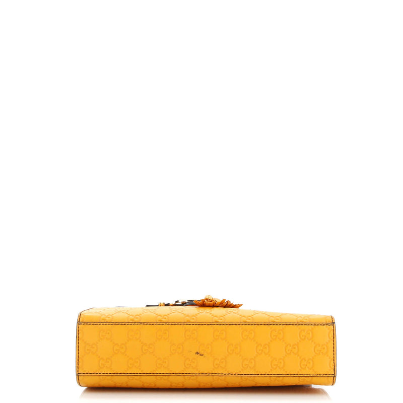 Emily Chain Flap Bag Guccissima Leather