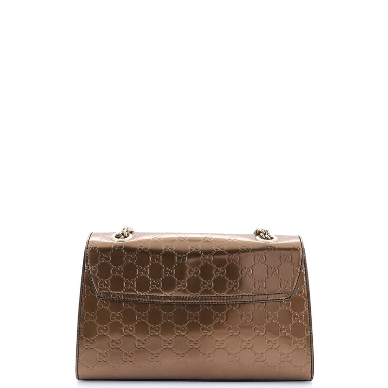 Emily Chain Flap Bag Guccissima Patent