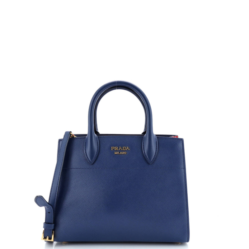 Bibliotheque Tote Saffiano With City