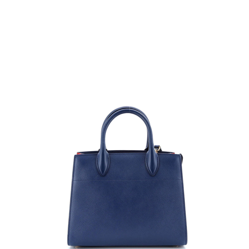 Bibliotheque Tote Saffiano With City