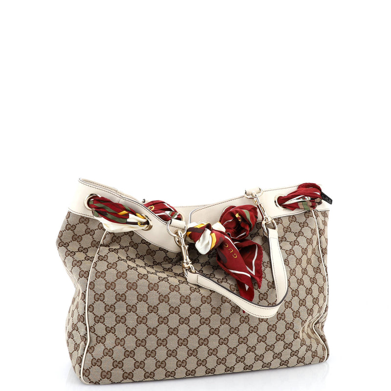 Positano Tote Gg Canvas Large