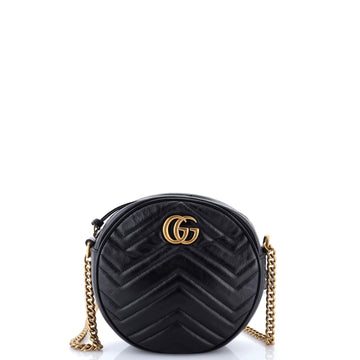 Gg Marmont Round Shoulder Bag Matelasse