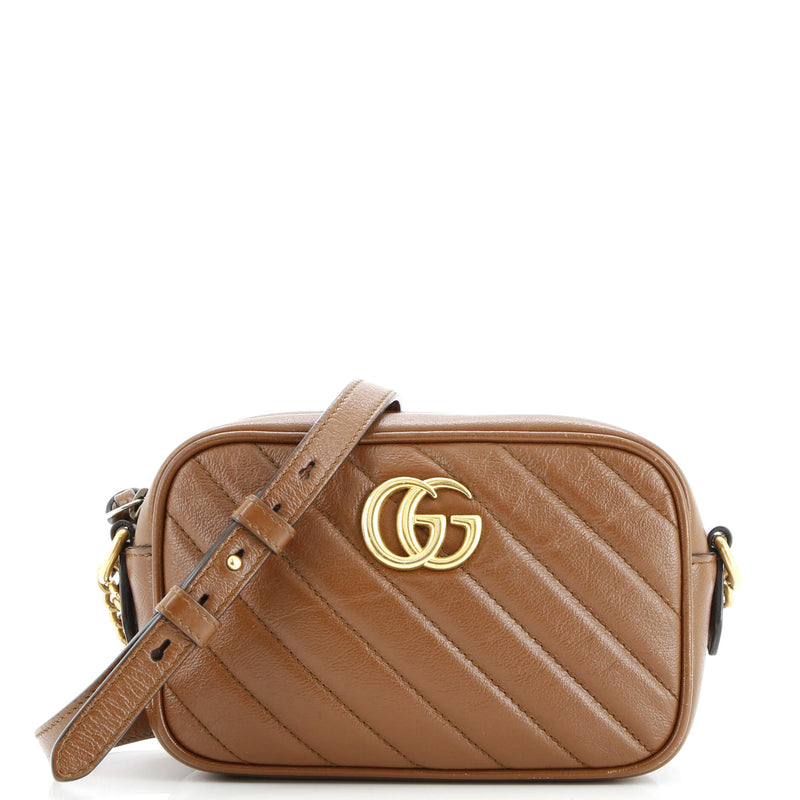 Gg Marmont Shoulder Bag Diagonal Quilted
