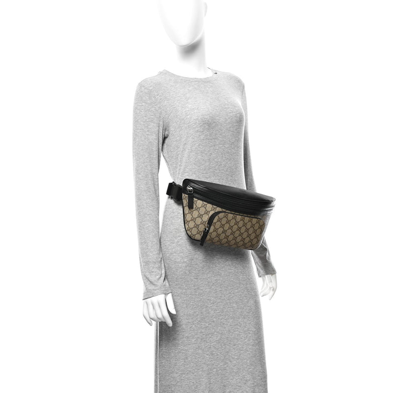 Gg Supreme Belt Bag Black