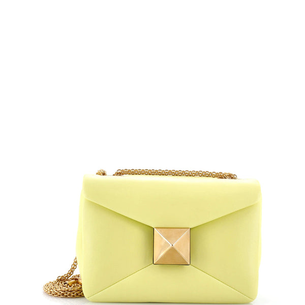 One Stud Chain Flap Bag Leather Small