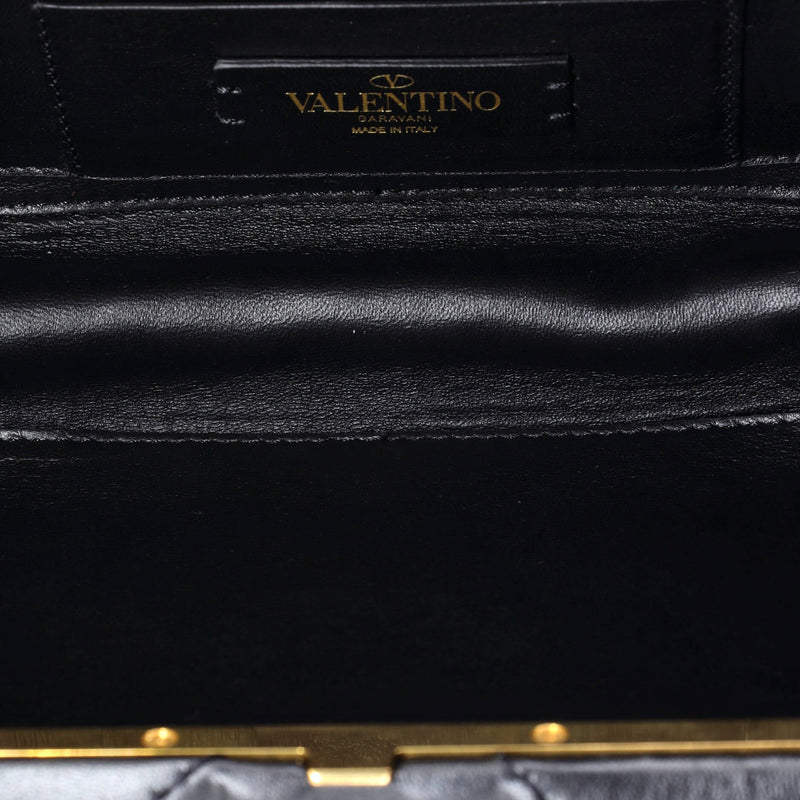 Roman Stud Minaudiere Clutch Quilted
