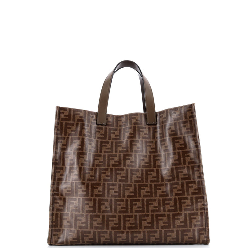 Mania Logo Shopper Tote Zucca Coated
